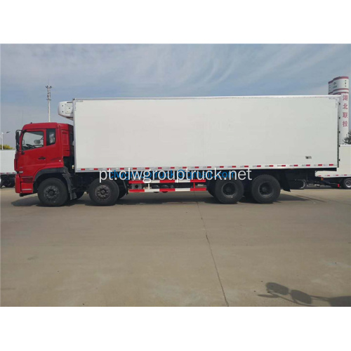 Dongfeng 8x4 alimentos móveis geladeira van caminhão de refrigeração